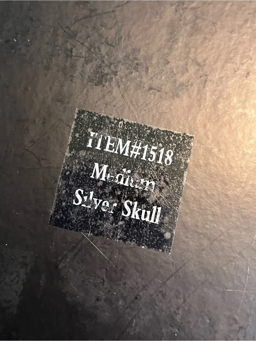 NWOT D.L. & Co. Silver Skull Sculpted Candle